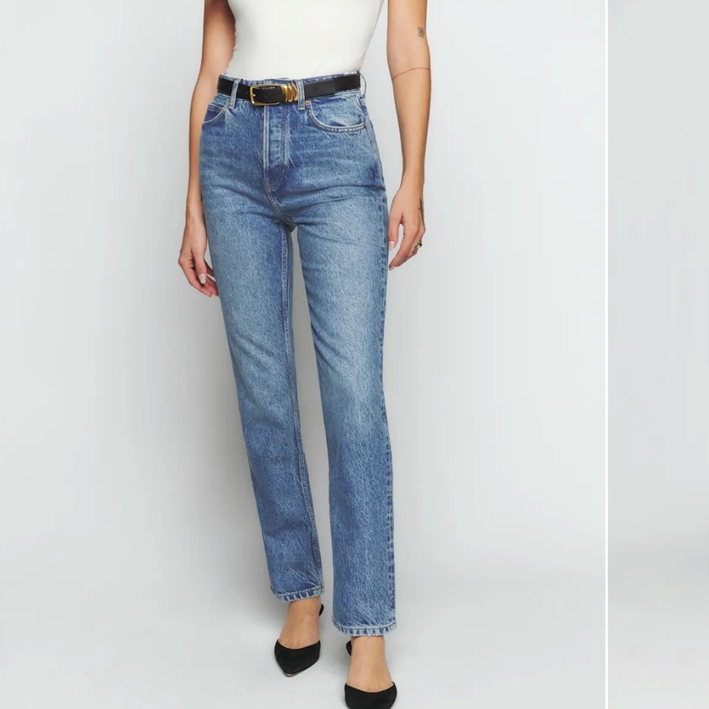 NWOT Reformation Cynthia High Rise Straight Jeans | Size 31 | Colorado wash